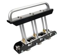 Focket Three Station Roller Bender, 0-90 Degree Bending Angle, Adjustable for 1/2-5 Inches Bends with V Shaped Roller Design for Metal Roofing Tools
