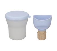 Focket Unisex Urinal Funnel, Reusable Leak Proof Pee Cup with Portable Compact Design for Travel Outdoor Use (Blue)