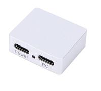 Focket USB C Splitter, Power Data Separation Aluminum Alloy Build USB C Female Splitter, Dual Adapter with 3 Female Ports for Industrial Control Systems Smartphones
