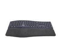 Focket Wireless Ergonomic Keyboard, 111 Keys Rechargeable Split Keyboard with Cushioned Wrist Rest, Bluetooth and USB Connectivity, Compatible with Wins 98, ME, 2000, 7, 8, 10