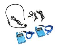 Focket Wireless Guide System, 50 Channels No Crosstalk 200m Transmission Translation System, Translation Headsets with LCD Display DPLL Digital Control for Training
