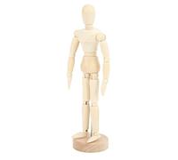 Focket Wooden Drawing Mannequin, Articulated Artist Figure with 14 Joints