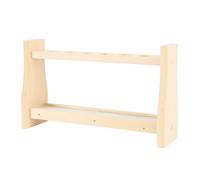 Focket Wooden Test Tube Rack, 6 Hole Pine Wood Stand Holder Wooden Tube Stand with Heat Resist Freezing Temperatures for Laboratory Experiments Cosmetic Storage (21mm)