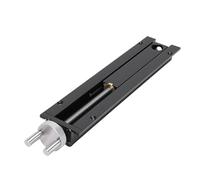 Focket Woodworking Bench Vise, 0-110mm Stroke Woodworking Table End Vise, Solid Aluminum Alloy Screw Rod Bench Vises with 2 Tenon Stopper for, Cutting Conduits, Drilling