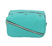 Focket Yarn Storage Bag, Crochet Bag Organizer with Adjustable Shoulder Strap Grommets for Crochet Accessories Knitting Needles Hooks (Green)