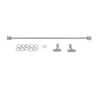 Fockety 1:12 Scale Dollhouse Curtain Rods Rails, Alloy Expanding Rail Rod Pole, Miniature Curtain Accessory Dollhouse Accessories Decor Poles