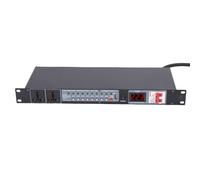 Fockety 10 Outlet Power Sequencer, Rack Mount Power Conditioner for Audio Equipment with Independent Controls, Audio Digital Powers Supply Controller Regulator for Home, Studio (UK Plug)