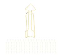 Fockety 100Pcs Funny Planner Clips, Cute Gold Metal Paperclips for Document Organization in Office, Home, and Daily Use (Arrows Pattern)
