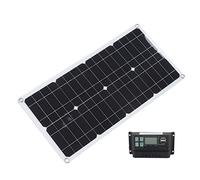 Fockety 10A MPPT Solar Charge Controller and Solar Panel Kit, 250W 12V 24V Dual USB Panel Charging with Battery Clamp/Holder, Battery Charging for RV Trailer Boat Marine, Camping