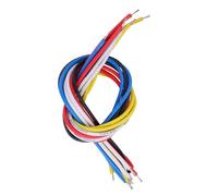 Fockety 10Pcs Inner Circuit Connecting Wire Guitar Bass Accessory Durable Against Abrasion Resistant 9" 7.5" Wire Red Black Blue Yellow White for Repair Replace Electric Instruments (19cm)