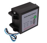 Fockety 12V Trailer Brakes Breakaway Kit, LED Indicator Switch Test Break Away System Brake Controller with, Electronic Control for Caravan, 12V 5AH Battery Protect