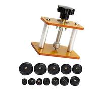 Fockety 13 Piece Watch Press Set Back Box/Cover Closer with 12 Dies, Professional Watch Back Box/Cover Closer, Repair Tools Kit, Battery Replacement Tool (Model 1)