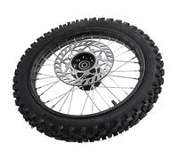 Fockety 14in Front Wheel Rim Tire Assembly, 60/100-14 Front Wheel Tire and Rim Inner Tube With 12mm Bearing & Disc Brake, Front Wheel Assembly for 125 140 150 160mL Dirt & Pit Bike