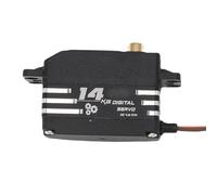 Fockety 14Kg RC Servo, High Speed Digital Servo Motor with Copper Gear Components, Control Angle 180°, Low Noise and Lightweight, for 1/8 1/10 1/12 RC Vehicles, Robots, and Boats