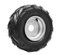 Fockety 16x8-7 Tubeless Tire with Wheel Rim, One-Piece Mounting Tire for ATV, UTV, Farm Vehicle, Go-Kart, Mini Bike, Lawn Mowers, Rubber + Metal, ATV UTV Farm Vehicle Conversion Parts