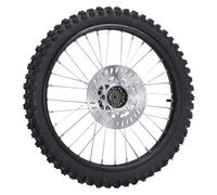 Fockety 19in Front Wheel Rim Tire Assembly, 70/100-19 Front Wheel Tire and Rim Inner Tube With 15mm Bearing & Disc Brake, Front Wheel Assembly for CRF 125 150 200ml Dirt & Pit Bike