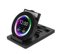 Fockety 2.1 Inch IPS Mini Round Screen 480x480 PC CPU RAM HDD Data Monitor with Compatible, Chassis Temperature Monitoring