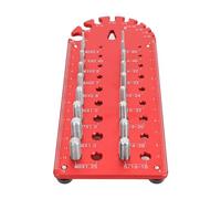 Fockety 20 Nut and Screw/Fastener Thread Checker, Portable Screw/Fastener Size and Thread Gauge, 10 & 10 Standard High Accuracy Aluminum Alloy and Nut Identifier Gauge with Hanging Hole