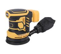 Fockety 20V Cordless Detail Sander, 11000RPM Brushless Motor Orbit Sander with 3 Adjustable Speeds, 125mm Sandpaper, Dust Collector, for Wood Sanding, Car Polishing, Metalworking