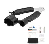 Fockety 25Pcs Guitar Repair Tool Set Diverse DIY Files String Cutter Fingerboard Protector Kit for Acoustic Electric Bass Banjo Mandolin Players Metal Plastic