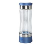 Fockety 260ml Hydrogen Water Bottle,1100 to 1500ppb Hydrogen Water Ionizer Machine Generator with LED Indicator Light, Portable Rich Glass Health Cup