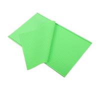Fockety 2Pcs Beeswax Sheets for Candle Making, 5.4mm Silicone Beehive Wax Foundation Sheets, Flexible Beeswax Candle Making Kit for Beehive Frame, Beekeeping, Honeycomb (Green)