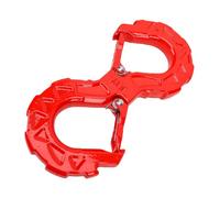 Fockety 3/8in S Tow Hook, 30864Lbs Breaking Strength, Red | Quick Winch Recovery Shackle Hook, Off Road Recovery Double Side Connect Hook, Heavy Duty G70 Steel, for SUV ATV Pickup Truck