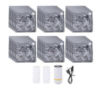 Fockety 30pcs Filament Storage Bags, 12.6 X 13.4 Inch Vacuum Sealed Kit with Hand Pump and 2 Clips, Humidity Resistant Lightproof 3D Printer Filament Vacuum Bags for Keeping Dry