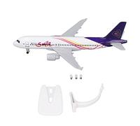 Fockety 320 Thai Smile Airplane Model Building Kit with Landing Gear, Removable Strategic Transport Aircraft, Diecast Plane Model Alloy Aircraft for Collection Birthday