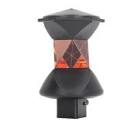 Fockety 360° Prism for Leica, Automatic Tracking High Accuracy 360° Universal Total Station Prism with Constant and Arrow Storage Case Button, Film Triangular Reflector Set for Leica GRZ4