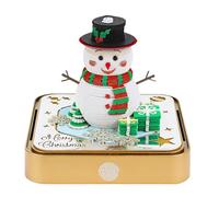 Fockety 3D Memo Pad, 2026 Carving Art Time Piece Calendar with Light, Creative Tear Away 3D Calendar Paper Art 3D Notepad Paper Sculpture for Home Office Desktop Decoration (Snowman)