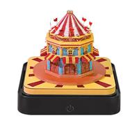 Fockety 3D Memo Pad, 2026 Carving Art Time Piece Calendar with Light, Creative Tear Away 3D Calendar Paper Art 3D Notepad Paper Sculpture for Home Office Desktop Decoration (Circus)