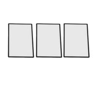 Fockety 3Pcs Upper Top Screen Lens Replacement Plastic Cover, Resin Panel for 2DS Console with Easy Installation, Compatible with Old 2DS Model Only (Black)