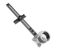 Fockety 4 in 1 Router Milling Groove Bracket, Aluminum Alloy Adjustable Multifunctional Router Circle Cutting Jig with Detachable Router Base for Woodworking and Cabinet Hardware