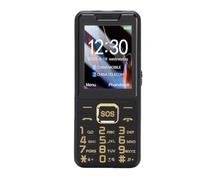 Fockety 4G Elderly Mobile Phone, Big Button Cell Phone for Elderly, with 2.6in Screen, SOS Button, Camera, 2500mAh, 3 Slots, Speed Dial, Dual Flashlight (Black)