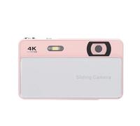 Fockety 4K Digital Camera, 64MP HD Auto Focus 16X Digital Zoom Vlogging Camera for Teens Adult Beginner, Compact Retro CCD Cameras with 2.8 Inch Screen for Travel Photography (Pink)