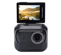 Fockety 4K Flip Screen Action Camera, 48MP HD Magnetic Detachable Vlogging Camera with 2in Touch Screen Slow Motion Time Lapse, Motion Detection Vlogging for Cycling Skiing (Black)