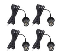 Fockety 4pcs LED Display Spot Lights, 5V Dimmable USB Mini Spotlight with Cable, Little Spotlight Up Lights for Jewelry Showcase, Entryway, and More (Warm Light 3000K)