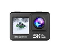 Fockety 5K 50MP Underwater Camera, Water Proof WiFi Dual Screen Digital Camera with Front LCD and Touch Rear Screens, 4X Zoom & Remote Control, Action Cameras for Snorkeling, Skiing