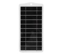 Fockety 5W Monocrystalline Solar Panel, High Efficiency USB Solar Charger Solar Phone Charger with Multiple Safety Protections for Outdoor Camping Travel (White)