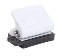 Fockety 6 Hole Punch, Manual Loose Leaf Paper Puncher for A4 A5 B5 Notebook with Positioning Column, Marking Line and Detachable Waste Tray, 8 Sheet Capacity, for Home Office Study