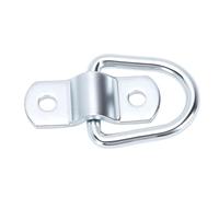 Fockety 6 Pack 1/4 Inch D Ring Tie Down Anchors, 2400LBS Breaking Strength Surface Mount Hooks with Screws, Heavy Duty Cargo Tie Down Rings for Trailer Truck Van Boat Cargo