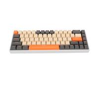 Fockety 60 Percent Gaming Mechanical Keyboard, 68 Keys Dynamic RGB Backlit Red Switch Wired Office Keyboard with Type C Wired, for 2000 ME XP Vista 7 8 10, HarmonyOS, OS X