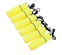 Fockety 6PCS Kayak Container Bottle, Sealed Dry Canister with Hook Rope, Portable Dry Canister Kayak Container Bottle for Diving Surfing Boating (Yellow)