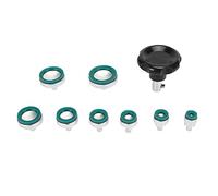 Fockety 8 Sizes Watch Suction Cup Opener Tool Holder Kit for Convenient Watch Repair, Adjustable Watch Opener Tool, Easy to Use and Durable Watch Case Opener for Watch Repair (Green)
