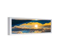 Fockety 9.2 Inch Computer Case Side Screen, PC Case Secondary Display with Customizable Themes Wallpapers Performance Metrics, for 7 64bit and Above Systems (White)