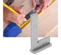 Fockety 90 Degree Angle Ruler with Seats Durable Carbon Steel Flat Engineer Tool for Platform Work 1pc (Level 2 75x50)