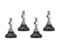 Fockety Adjustable Leveling Feet, 4PCS Heavy Duty Height Adjuster Furniture Leveler, M12 Screw On Cabinet Restaurant Table Chair Self Levelers Leg for Table, Chair, Workbench, Sofa