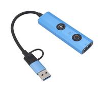 Fockety AI Laptop Docking Station, 5 in 1 USB C Docking Station Dual Monitor Adapter, USB C Hub with Voice Transcription, Translation, USB 3.0 & USB 2.0 Ports for Home, Office
