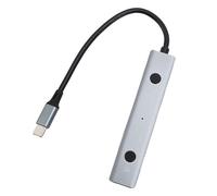 Fockety AI Laptop Docking Station, Voice Control USB C Docking Station, USB C Hub with AI Tool, Voice Transcription, Translation & 2 USB 2.0 Ports for Home, Office, Remote Work